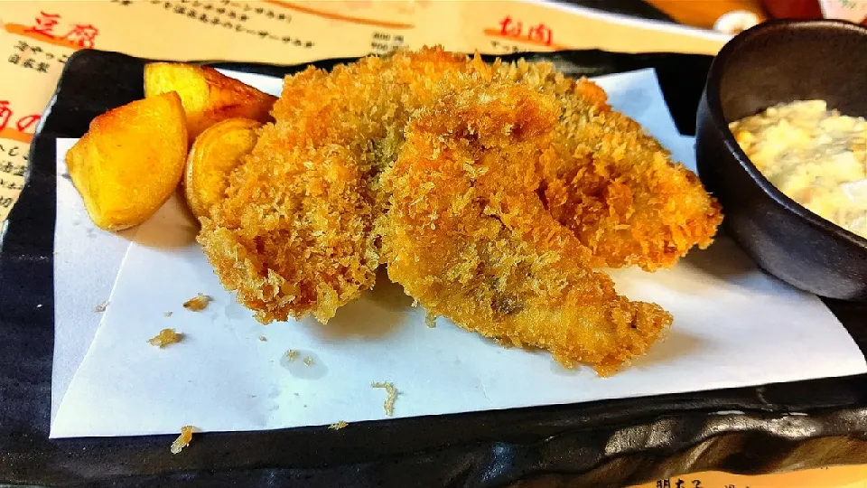 Snapdishの料理写真:ホッケフライ　インカのめざめ|Gauche Suzukiさん