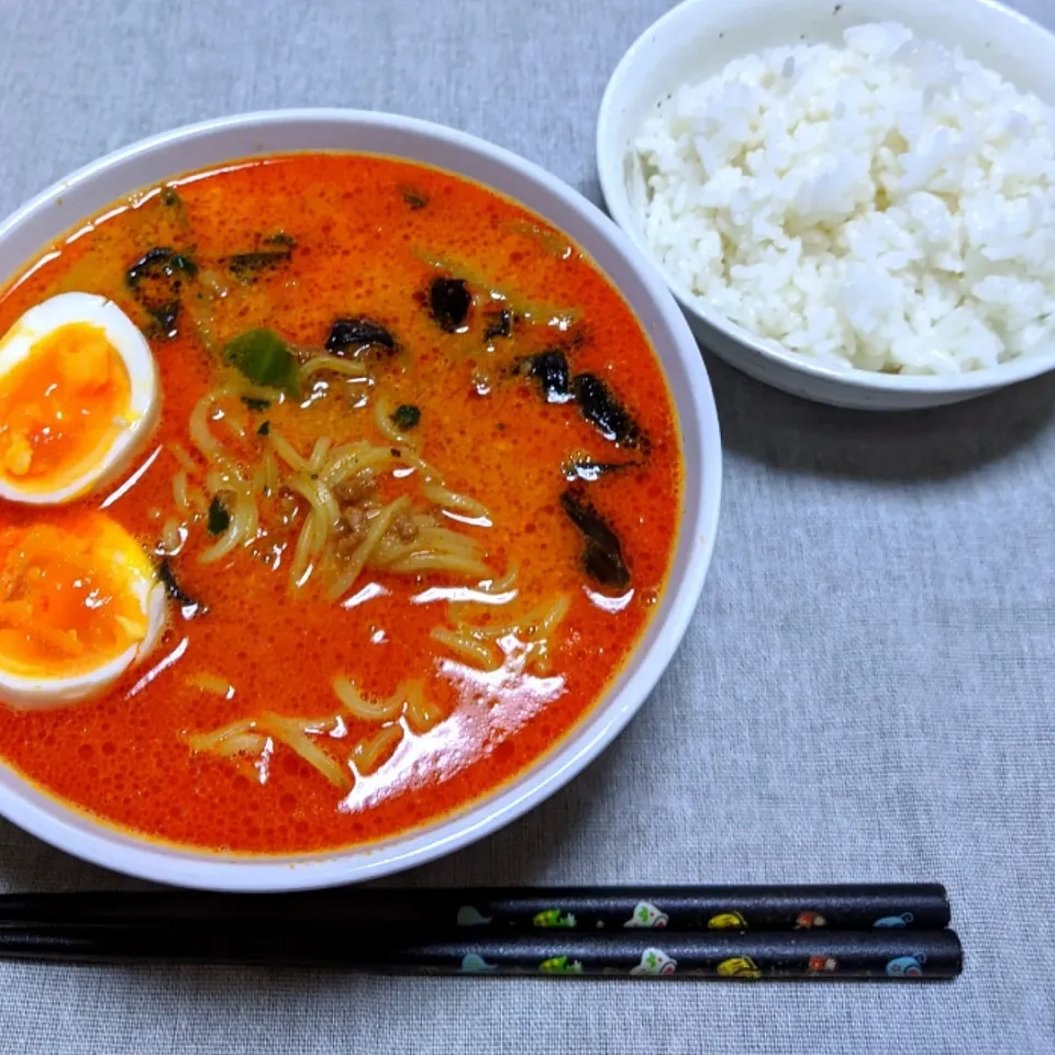 Snapdishの料理写真:2020/06/12　今日の昼ごはん💕担々麺|ちいたんさん