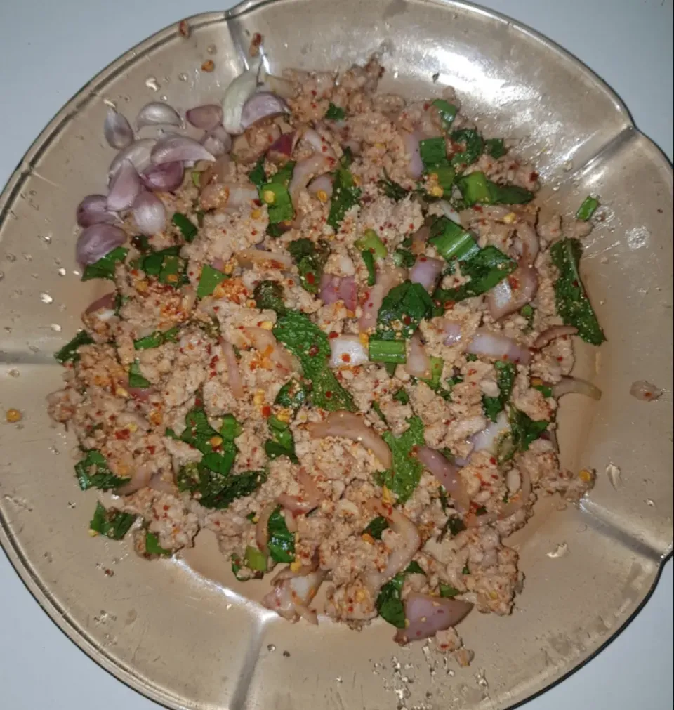 spicy minced pork salad..laab|patcookingfeverパットさん