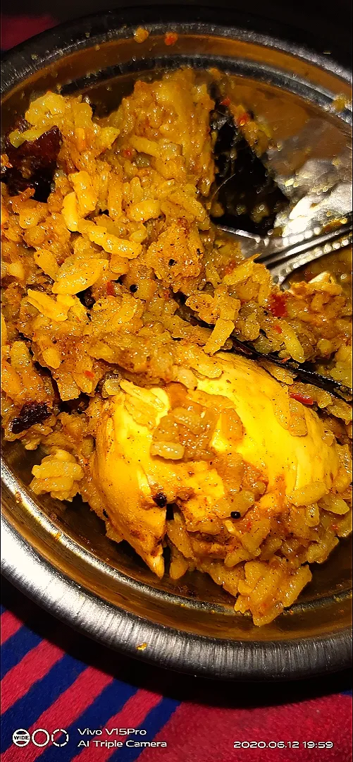 Snapdishの料理写真:HOME STYLE EGG AND POTATO BIRYANI|Som Rout Rayさん