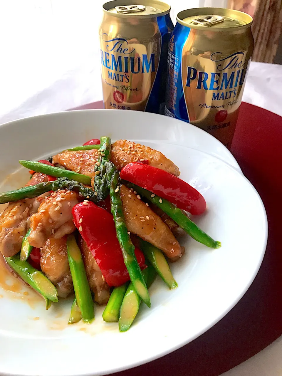 サントリーモルツありがとうございます〜ヤムニョムチキンで乾杯🍻|とんちんさん