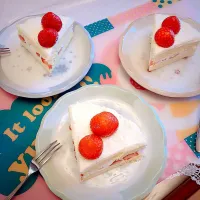 Snapdishの料理写真:イチゴショートケーキ|kotoneさん