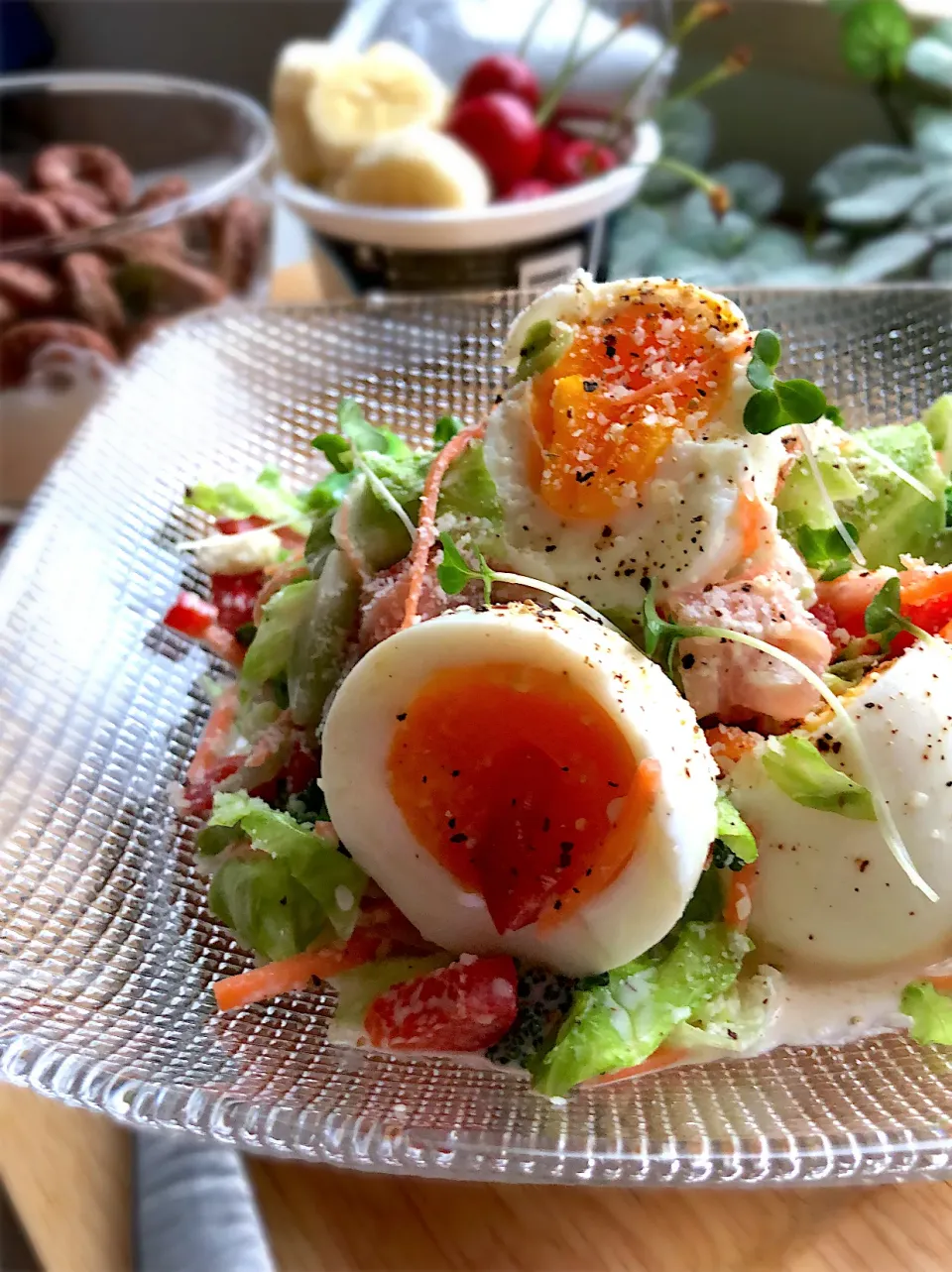 シーザーサラダの朝ごはん|ゆみさん