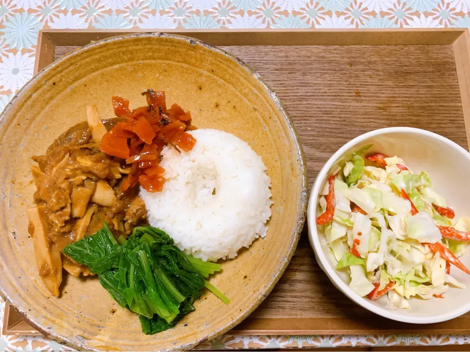 昼飯　ハヤシライスとコールスロー|yoさん