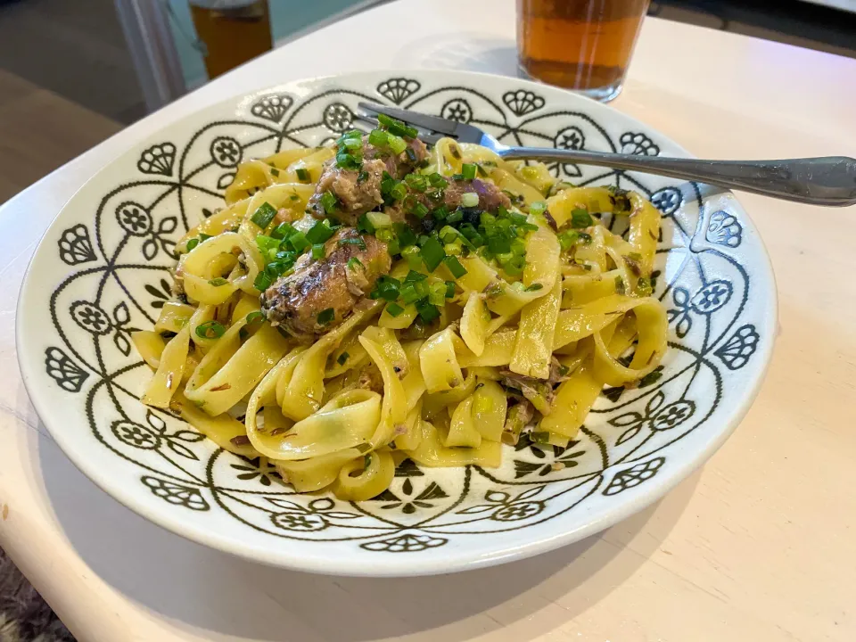 Snapdishの料理写真:サバ缶パスタランチ|みかん🍊さん