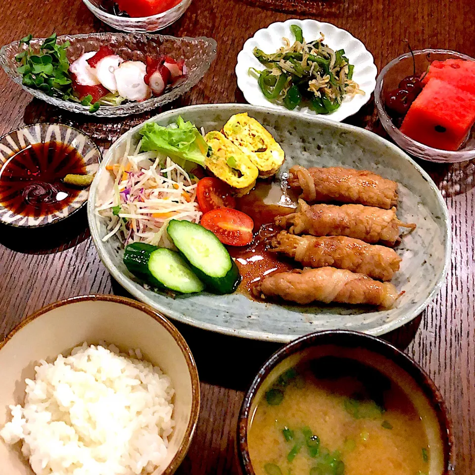 今日はえのきの肉巻きだよ|MHさん