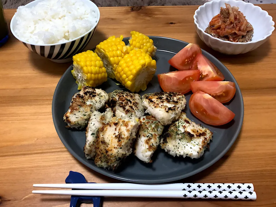 鶏むね肉のパン粉焼き|saknさん