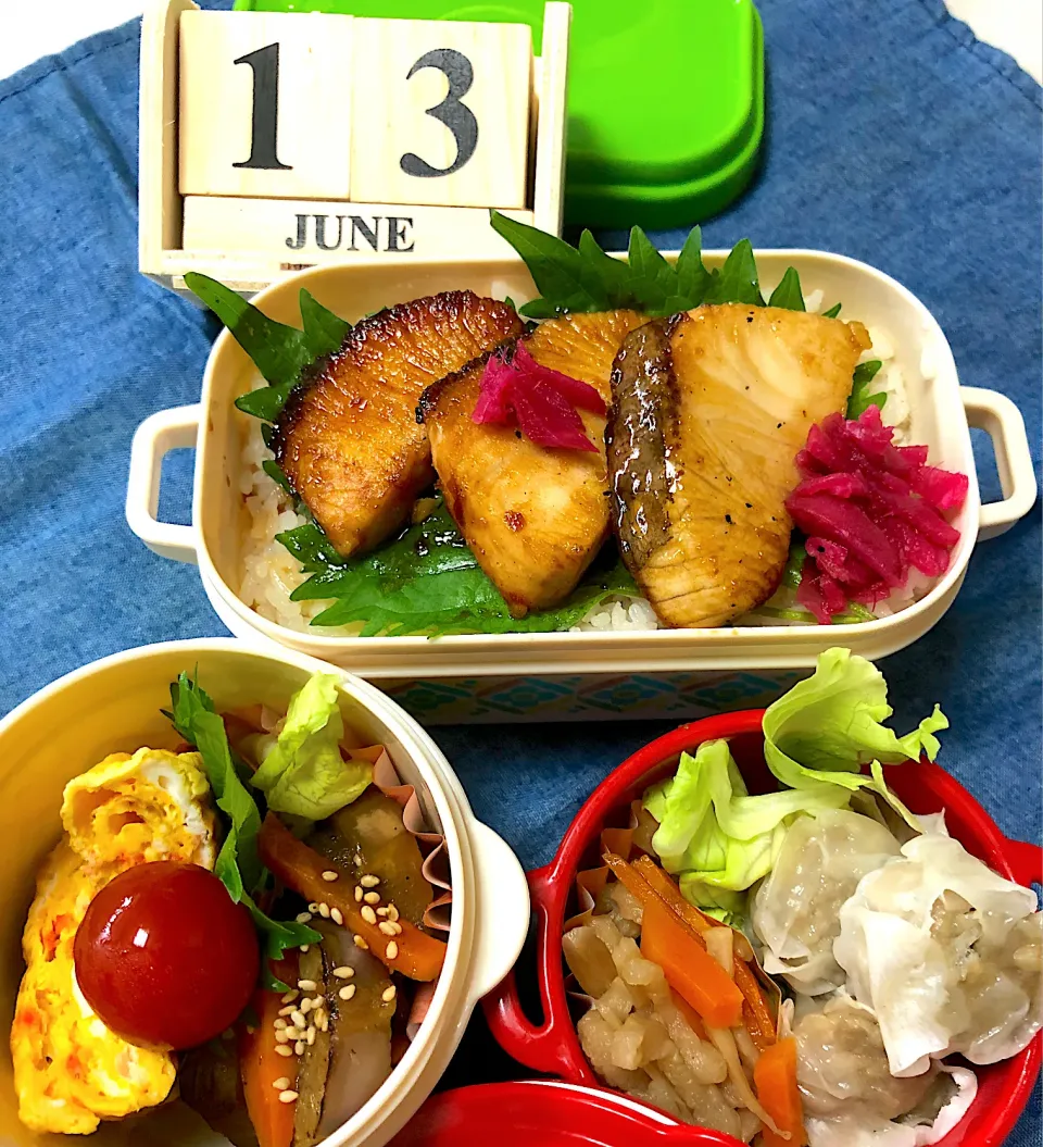 Snapdishの料理写真:旦那の夜勤弁当🍱|ぷーはるひゅうさん