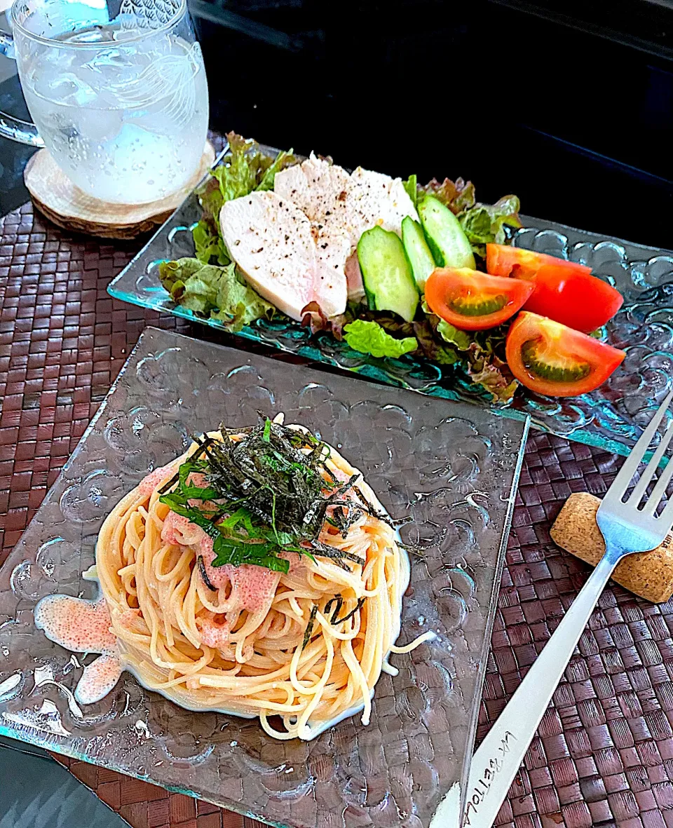 ゆかりさんの料理 明太子スパゲッティ〜😋🍴|ゆかりさん