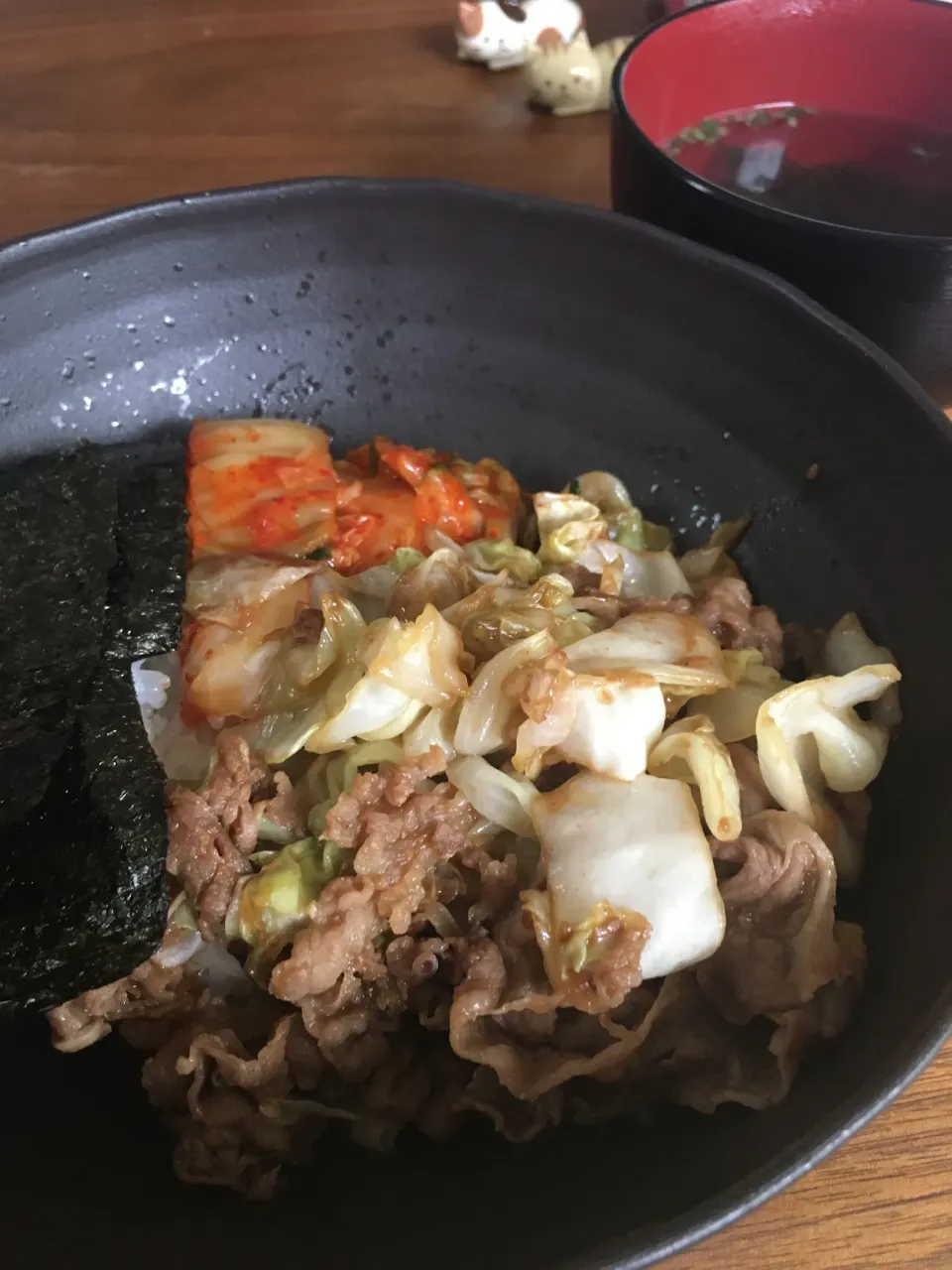 牛肉の呼吸 壱の型 キムチ和えご飯|にゃふてんさん