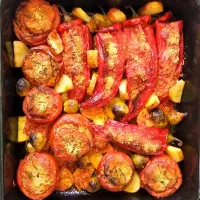 Snapdishの料理写真:stuffed tomatoes&peppers|Manariciousさん