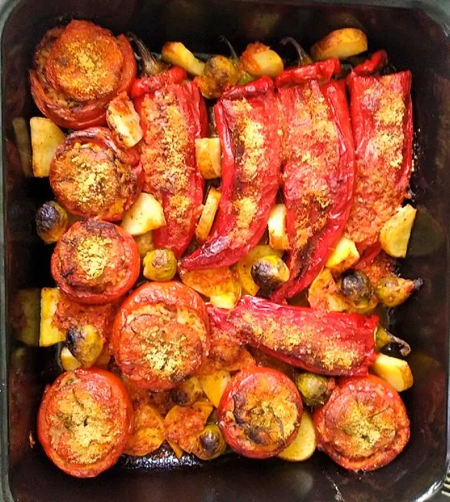 stuffed tomatoes&peppers|Manariciousさん