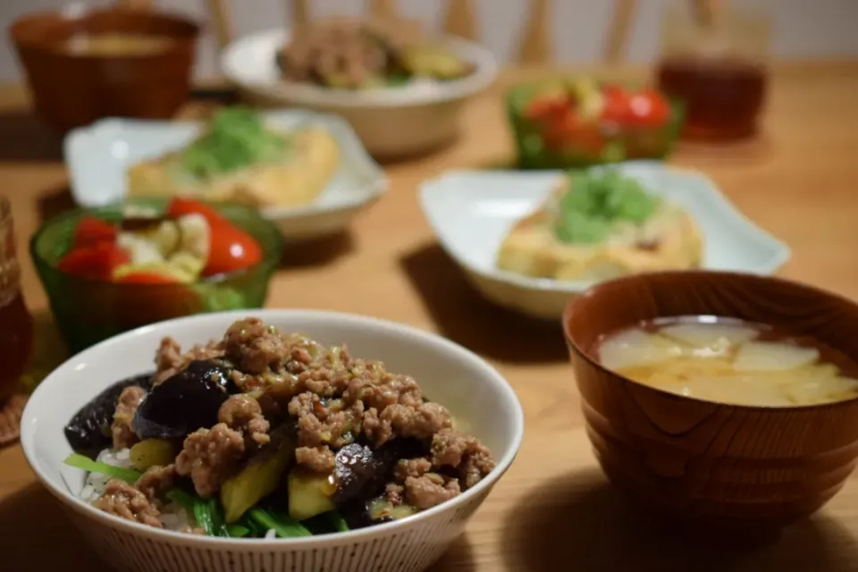 麻婆茄子丼|うにんぱすさん