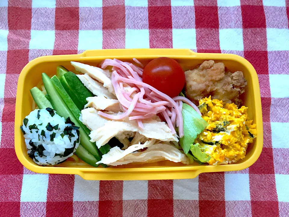 高2三女お弁当🍱#冷やし中華#小さなオニギリ|しげっちさん