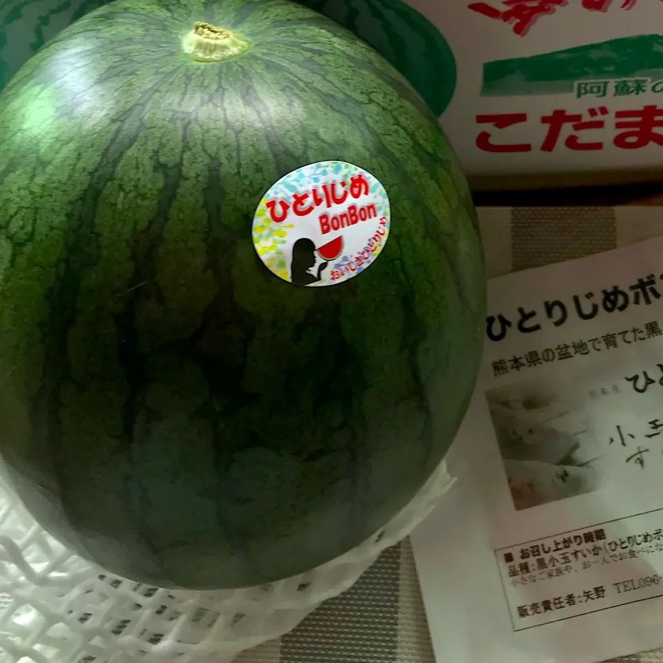 九州熊本産　黒小玉スイカ🍉ありがとうございます。|シュトママさん