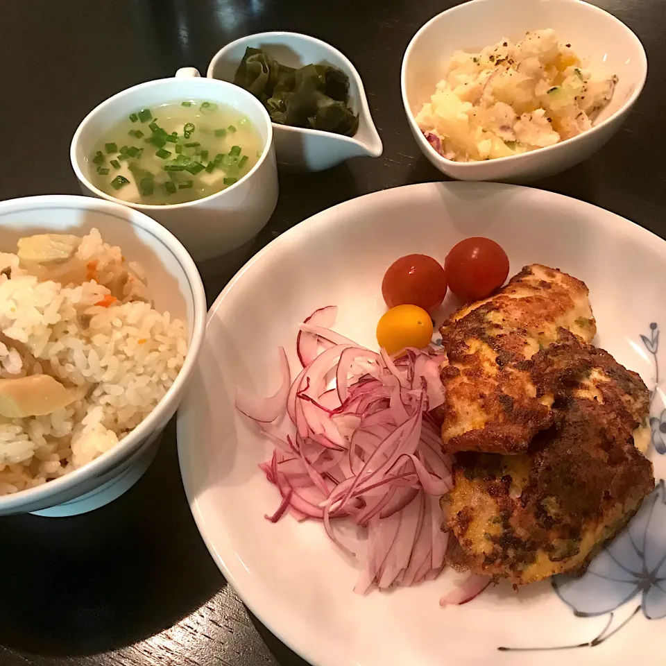 白身魚のピカタの晩ごはん|りこでりこさん