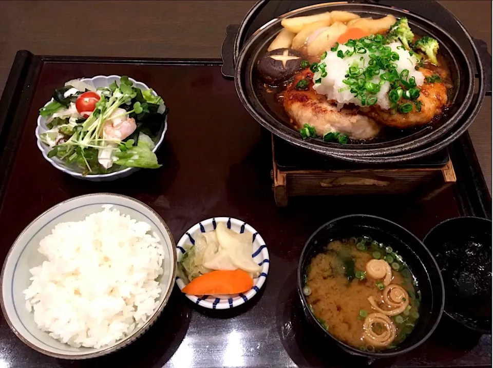 マグロハンバーグ定食|こいちさん