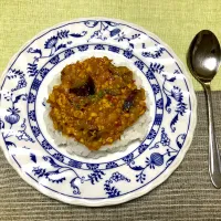 Snapdishの料理写真:ナスとトマトのキーマカレー|りなさん