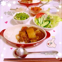 Snapdishの料理写真:肉じゃがをリメイク(白滝入り笑☺︎)和風カレー(^^)♪|まこぴ～♪さん