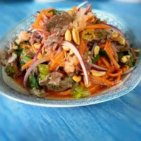 Lao carrot salad with beef 😋😋|oljoy08@gmail.comさん