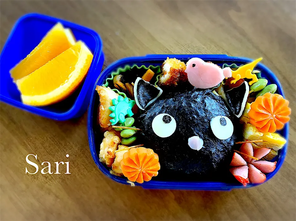 Snapdishの料理写真:黒猫弁当|Saori Nishideさん