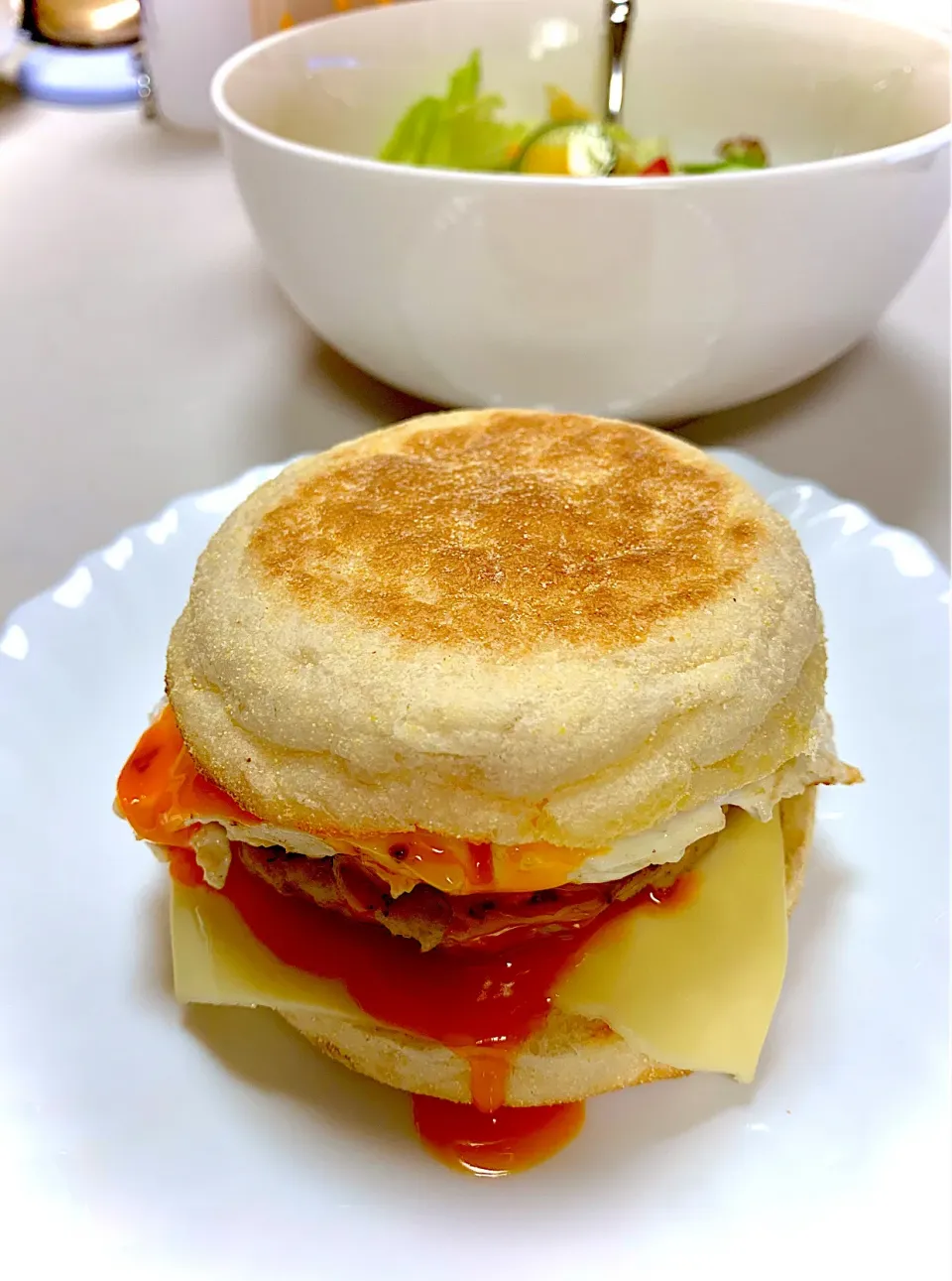 Fakeaway McDonald’s Sausage & Egg McMuffin|gonbenさん