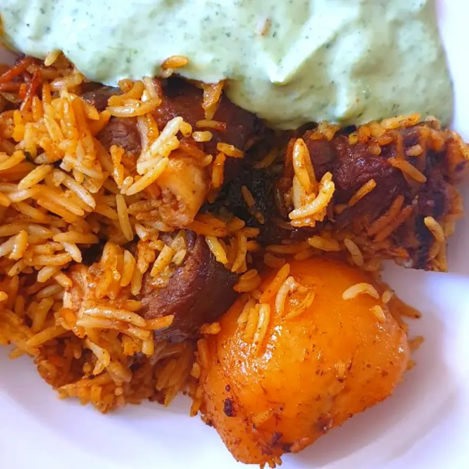 Mutton Breyani with sour milk salad/mint raita|Suraysha Pather-Naikerさん