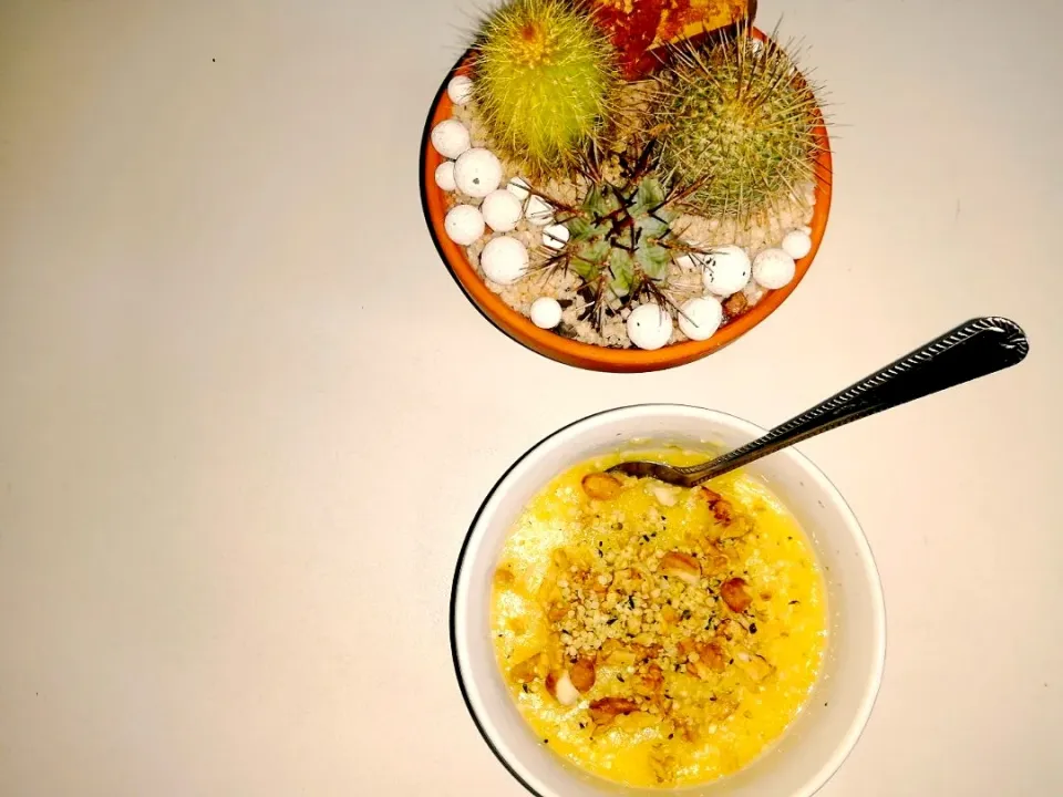 Snapdishの料理写真:Nutty Polenta porridge|Deeさん