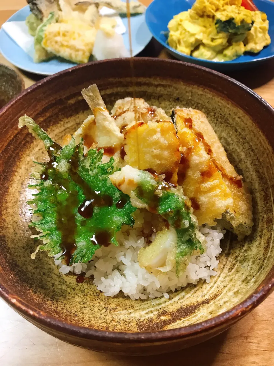 自家製天だれの天丼。|hikaruさん