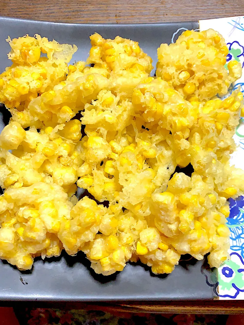 とうもろこしのかき揚げ🌽|きよっさんさん