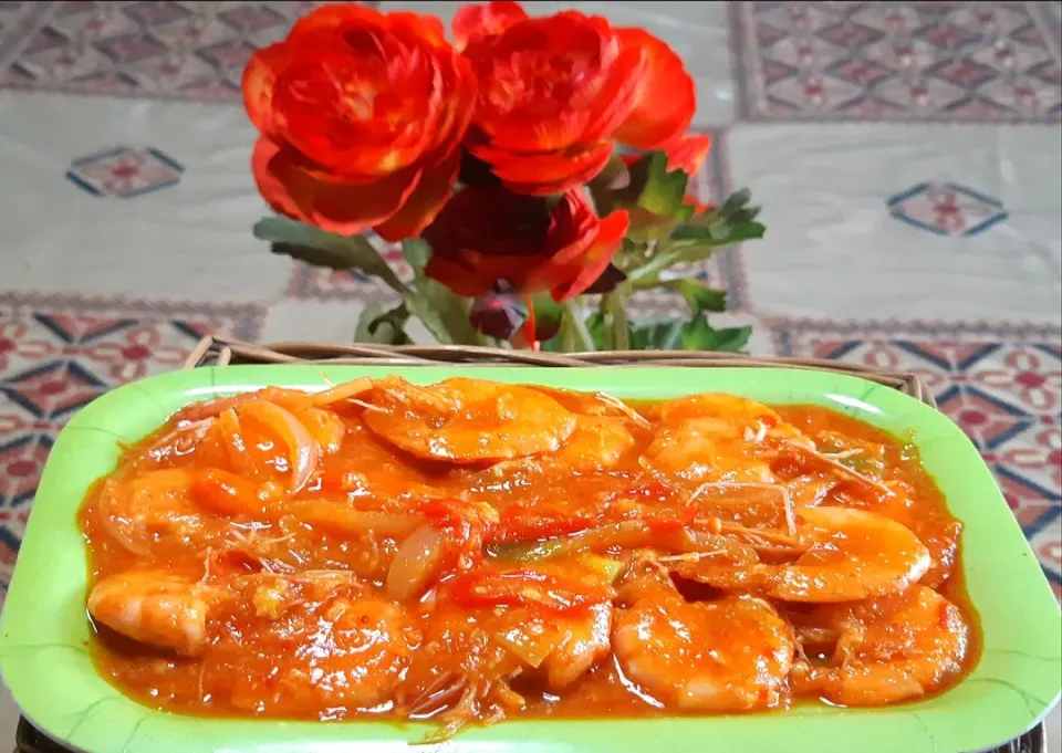 Spicy Sauce Shrimps|dapur nunuyさん