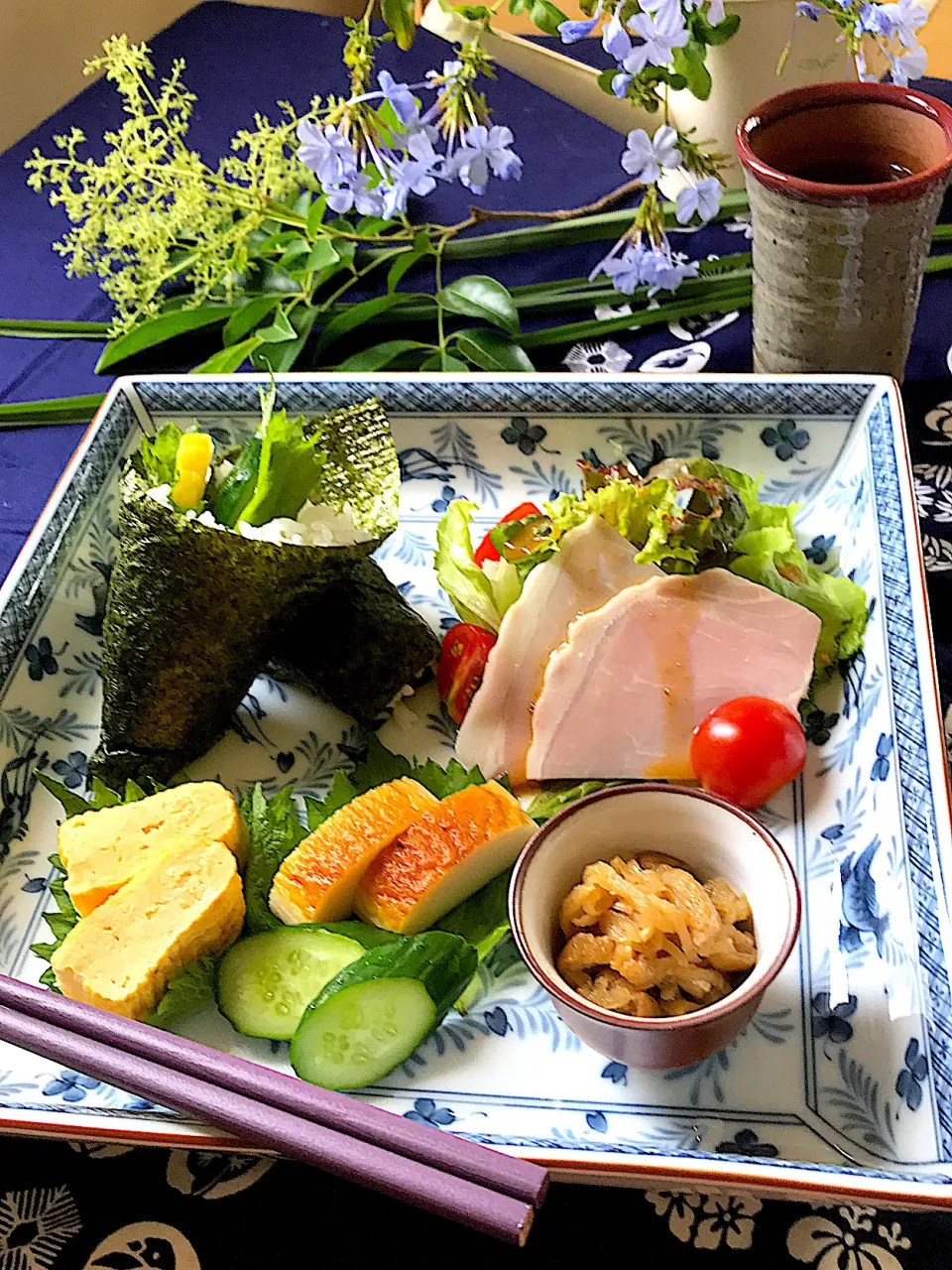 野菜の手巻き寿司でワンプレート朝食|サミカさん