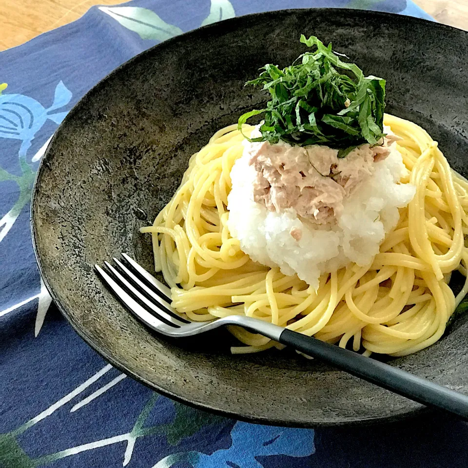 おかなさんの料理 ツナ＆大根おろしのあっさりパスタ 柚子胡椒風味(*☻-☻*)|SnapdishJPさん