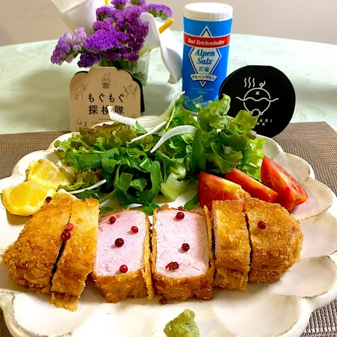 「湯あがりポーク」を使ってみたSnapdishの料理・レシピ写真:湯上がりポーク de 絶品とんかつ！