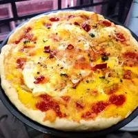 egg pizza|afriさん