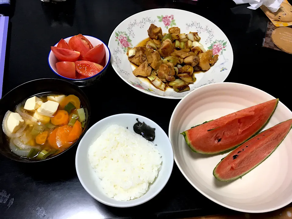 鶏とネギの照り焼き|納豆あぶらあげさん