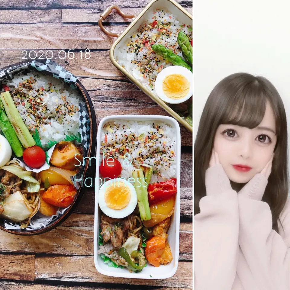 Snapdishの料理写真:3人弁当〜🤩|Rie Naganoさん