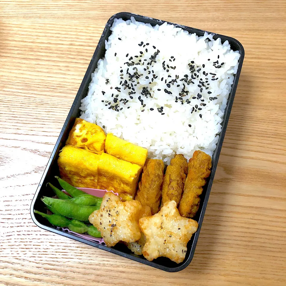 Snapdishの料理写真:木曜日の旦那さんのお弁当🍙|むさけんさん