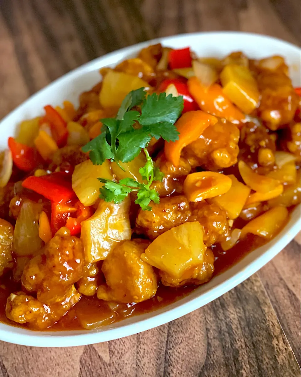 Sweet and sour pork with pineapple|12Dragonさん