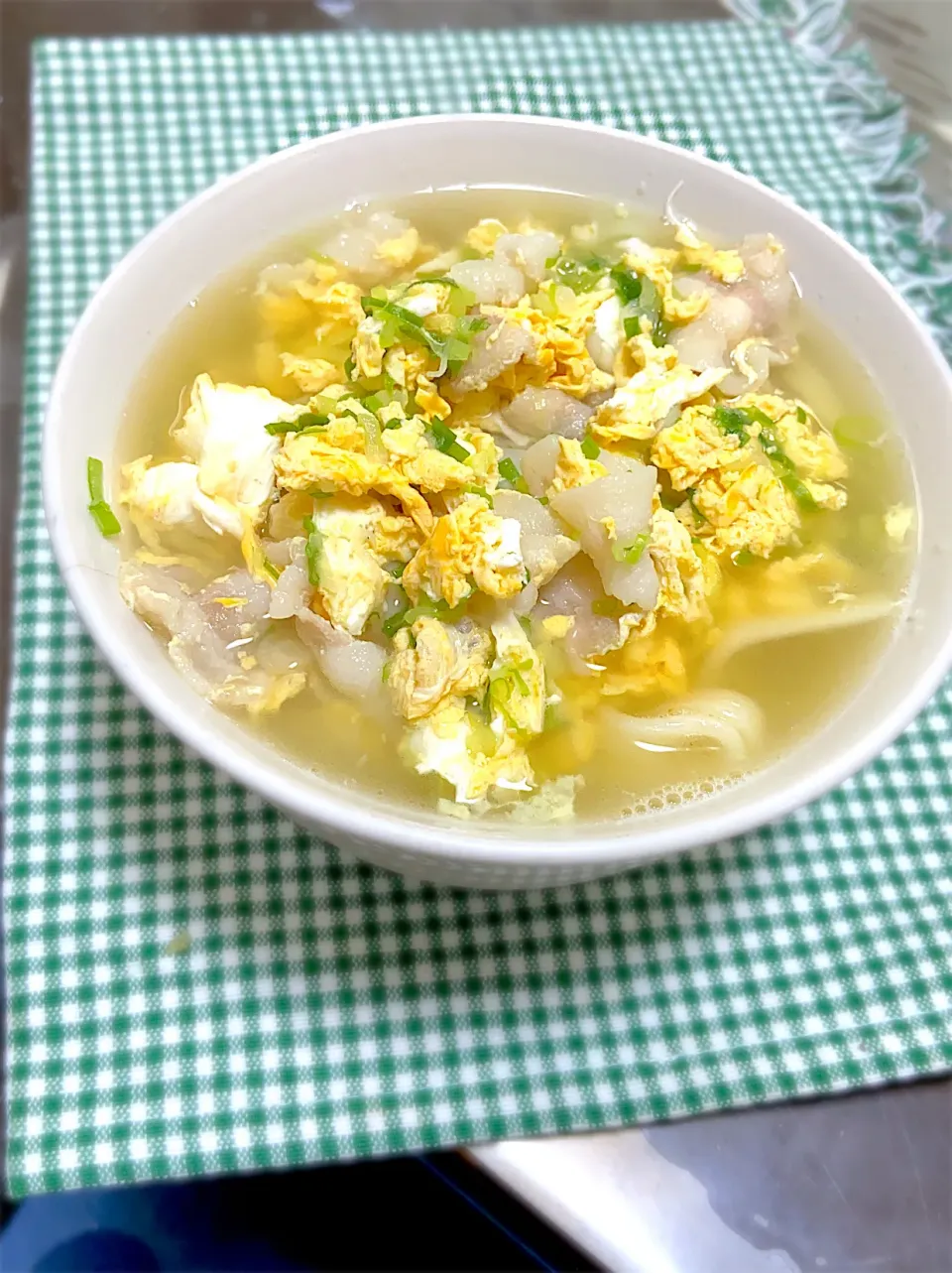 Snapdishの料理写真:本日の昼ごはん！きしめんうどん！|otakeさん