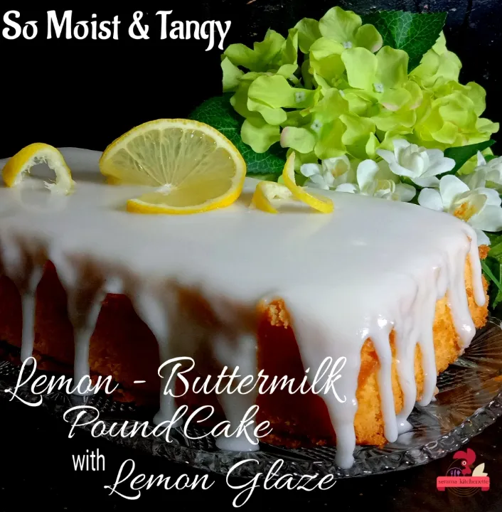 Lemon - Buttermilk Pound Cake with Lemon Glaze|Salehaさん