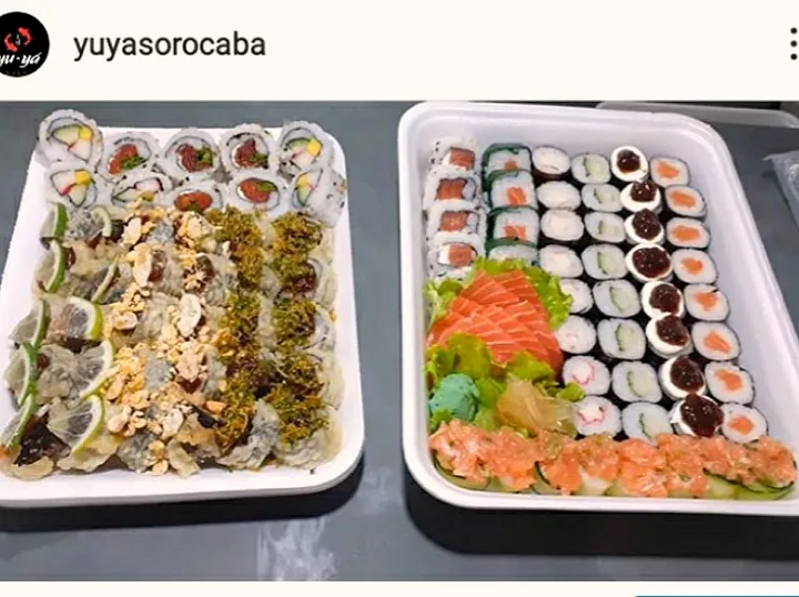 combinado de 100 unidades por apenas 79,90 no aplicativo do ifood peça já o seu.|yasmin12さん