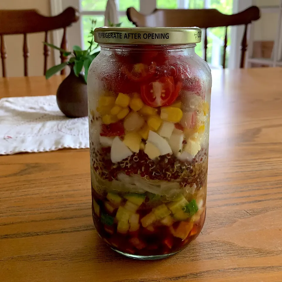 Mason jar salad|kayoさん