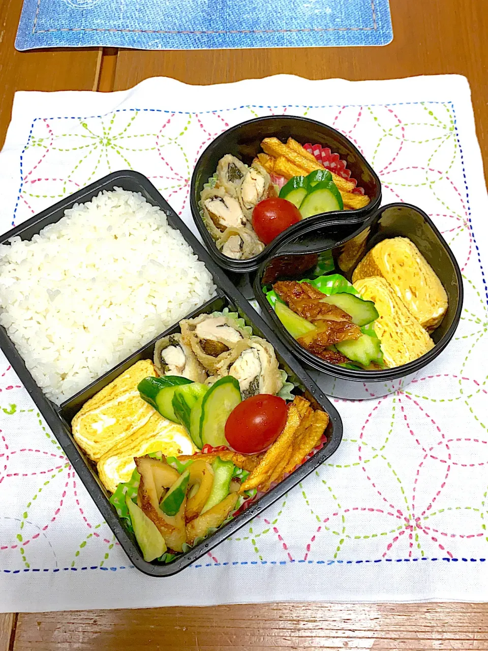 Snapdishの料理写真:6月19日金曜日とりささみ天ぷら弁当|アッキーさん