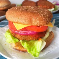 Snapdishの料理写真:Veggie Burger 🍔|Food Drink Zoneさん