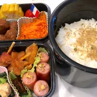 Snapdishの料理写真:2020.06.19 中学男子弁当|はなさん