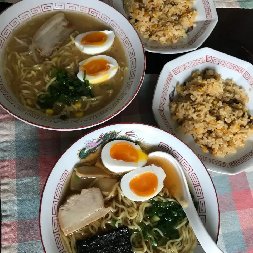 ラーメン（味噌醤油）と半チャーハン|純さん