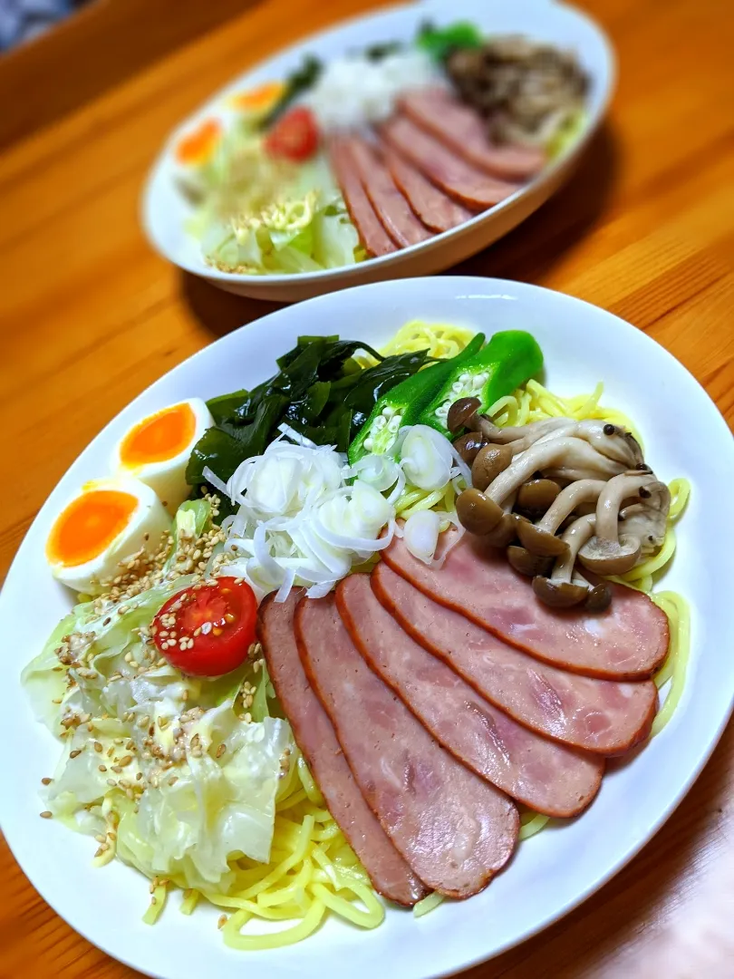 Snapdishの料理写真:塩ラーメン風冷やし中華|mooさん