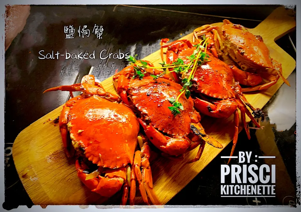 Salt-baked Crabs 🦀🦀🦀|prisciさん