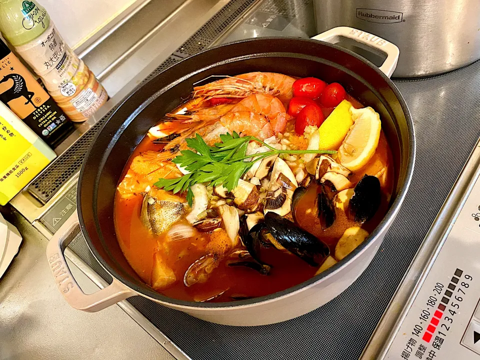 Snapdishの料理写真:チョッピーノスープ😉👍🏻✨#cioppino soup#コストコ|Hi-Niさん